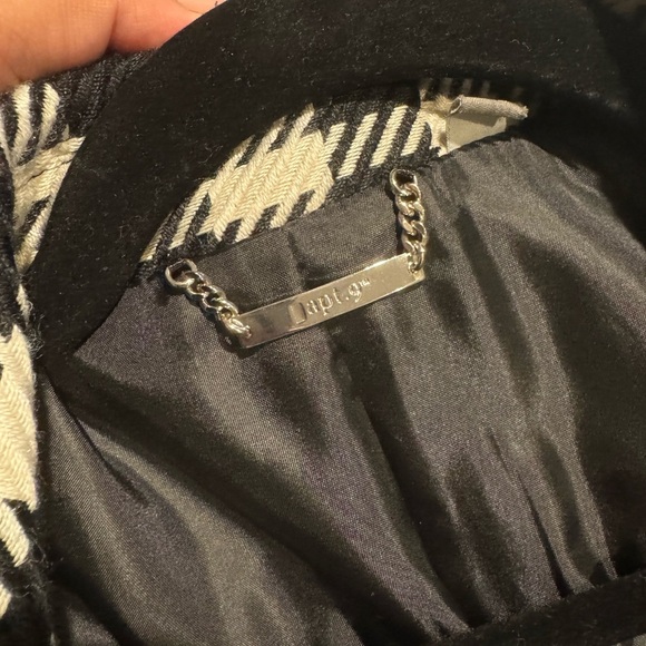 Apt. 9 Monochrome Check Trench Coat - Picture 7 of 12